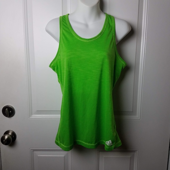 green adidas tank top